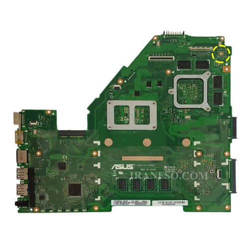 مادربرد لپ تاپ ایسوس K550J CPU-I7-4_X550JX_30Pin 4GB-4GB گرافیک دار