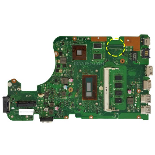 مادربرد لپ تاپ ایسوس X555LP-A555-K555-X554L_I5-5200U_Rev 1.1 EDP-30Pin 4GB-2GB گرافیک دار