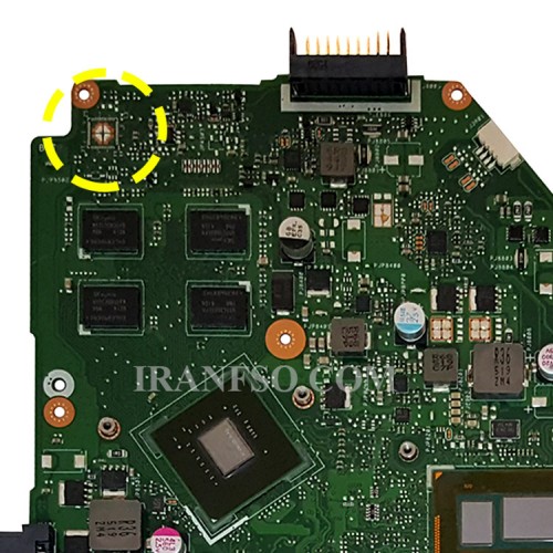 مادربرد لپ تاپ ایسوس X550LC CPU-I7-4500U 2GB 30Pin گرافیک دار-مشابه X550LD-تعمیری