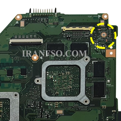 مادربرد لپ تاپ ایسوس X550JD CPU-I7-4710HQ LED-30Pin_Ram-4GB_VGA-4GB گرافیک دار