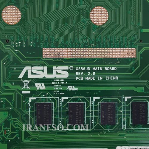 مادربرد لپ تاپ ایسوس X550JD CPU-I7-4710HQ LED-30Pin_Ram-4GB_VGA-4GB گرافیک دار