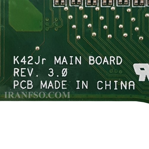 مادربرد لپ تاپ ایسوس K42JR-A42J-X42_Rev 3.0_Rev 4.0_Rev 4.1_VGA-512MB گرافیک دار-Chip حرارت دیده