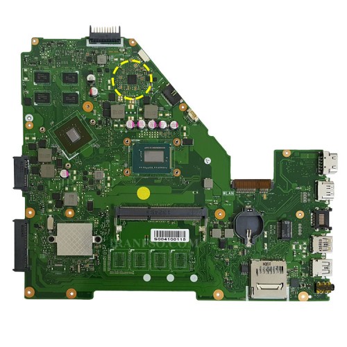 مادربرد لپ تاپ ایسوس X550CC CPU-I7-3517U_40Pin VGA-2GB گرافیک دار-مشابه X550EP