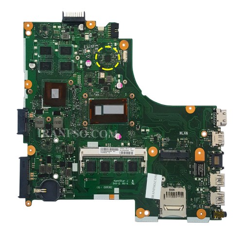 مادربرد لپ تاپ ایسوس X450LC CPU-I7-4_LED-40Pin_Ram-4GB_VGA-2GB گرافیک دار