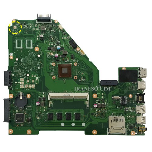 مادربرد لپ تاپ ایسوس X550WE-X550WAK_CPU-A4-5100_EDP-30Pin_RAM-4GB بدون گرافیک