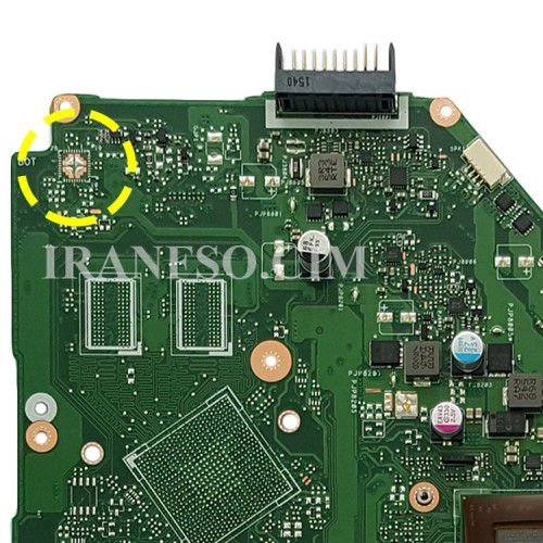 مادربرد لپ تاپ ایسوس X550WE-X550WAK_CPU-A4-5100_EDP-30Pin_RAM-4GB بدون گرافیک