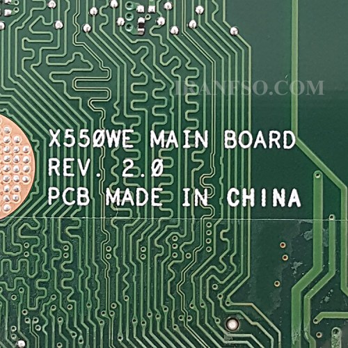 مادربرد لپ تاپ ایسوس X550WE-X550WAK_CPU-A4-5100_EDP-30Pin_RAM-4GB بدون گرافیک