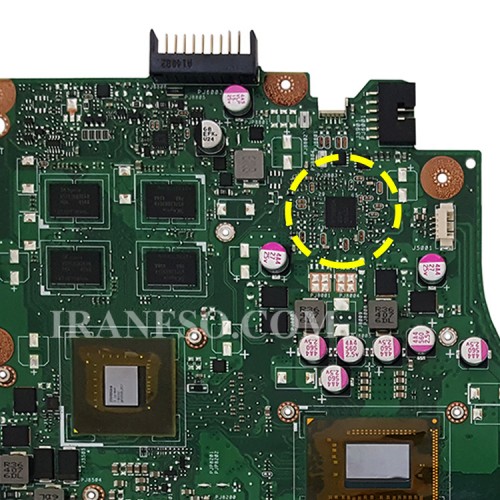 مادربرد لپ تاپ ایسوس X450CC CPU-I5-3_40Pin_Ram-4GB_VGA-2GB گرافیک دار-مشابه X450EP