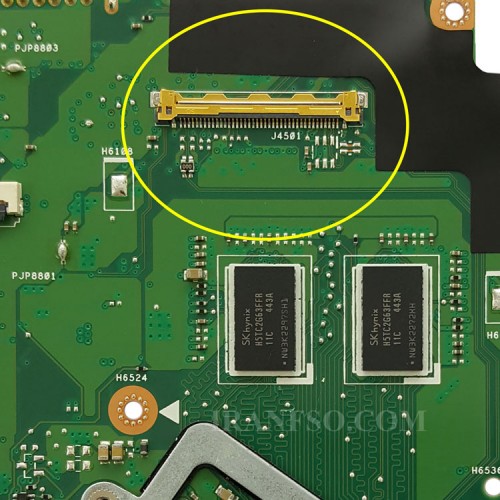 مادربرد لپ تاپ ایسوس X550LD CPU-I7-4 LVDS-40Pin_4GB-1GB گرافیک دار