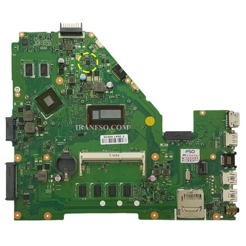 مادربرد لپ تاپ ایسوس X550LD CPU-I7-4 LVDS-40Pin_4GB-1GB گرافیک دار