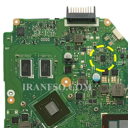 مادربرد لپ تاپ ایسوس X550LD CPU-I7-4 LVDS-40Pin_4GB-1GB گرافیک دار