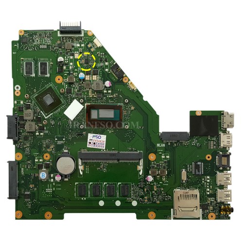 مادربرد لپ تاپ ایسوس X550LD CPU-I5-4_Rev 2.0_40Pin_4GB-1GB گرافیک دار