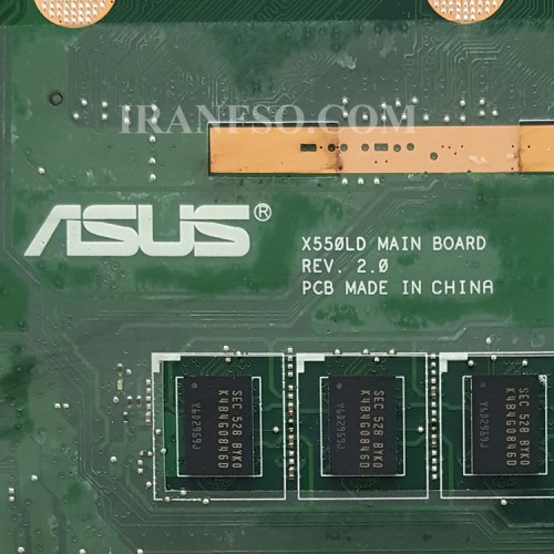 مادربرد لپ تاپ ایسوس X550LD CPU-I5-4_Rev 2.0_40Pin_4GB-1GB گرافیک دار