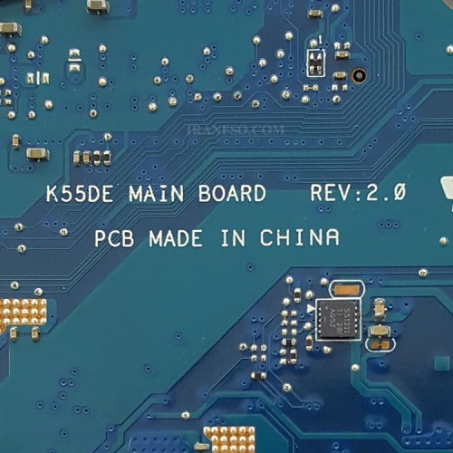 مادربرد لپ تاپ ایسوس K55DE CPU-AMD_VGA-1GB گرافیک دار