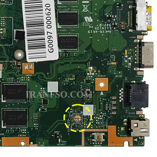 مادربرد لپ تاپ ایسوس X455LG-X455LJ-X455LD_CPU-I5-5_LED-30Pin_Ram-4GB_VGA-2GB گرافیک دار
