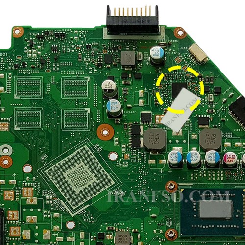 مادربرد لپ تاپ ایسوس X550CC_CPU-I3-3 LED-40Pin_Ram-4GB بدون گرافیک-مشابه X550EP
