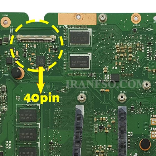 مادربرد لپ تاپ ایسوس X555LD-A555-K555-X554L_CPU-I3-4_Rev 2.0_40Pin_4GB-2GB گرافیک دار