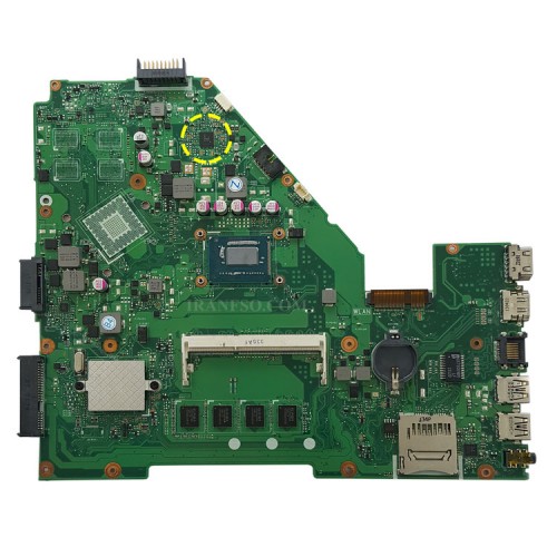 مادربرد لپ تاپ ایسوس X550CC CPU-I5-3_LED-40Pin_Ram-4GB بدون گرافیک-مشابه X550EP