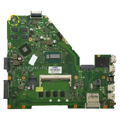 مادربرد لپ تاپ ایسوس X550LC_CPU-I5-4_30Pin_4GB-2GB گرافیک دار-مشابه X550LD