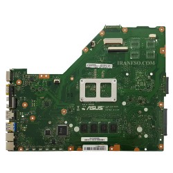 مادربرد لپ تاپ ایسوس X55VD HM76 CPU-I3-2370M Rev3.1 4GB گرافیک اینتلی
