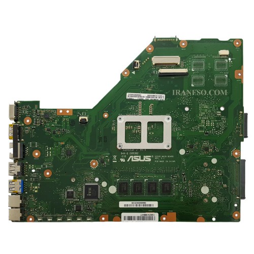 مادربرد لپ تاپ ایسوس X55VD HM76 CPU-I3-2370M Rev3.1 4GB بدون گرافیک