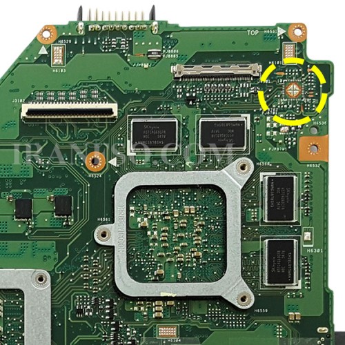 مادربرد لپ تاپ ایسوس X550JX CPU-I5-4_LED-30Pin_Ram-4GB_VGA-4GB گرافیک دار