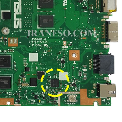 مادربرد لپ تاپ ایسوس X455LD CPU-I7-4 4GB-2GB گرافیک دار
