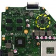 مادربرد لپ تاپ ایسوس X550VC-K550V HM76_LED-40Pin_Ram-4GB_VGA-2GB گرافیک دار