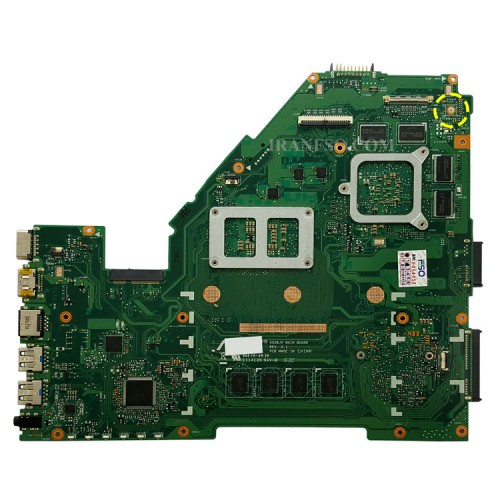 مادربرد لپ تاپ ایسوس X550JX CPU-I5-4_EDP-30Pin 4GB-2GB گرافیک دار