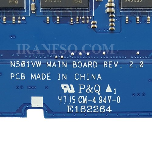 مادربرد لپ تاپ ایسوس ROG N501VW-G501 CPU-I7-6700HQ_Ram-8GB_VGA-2GB گرافیک دار