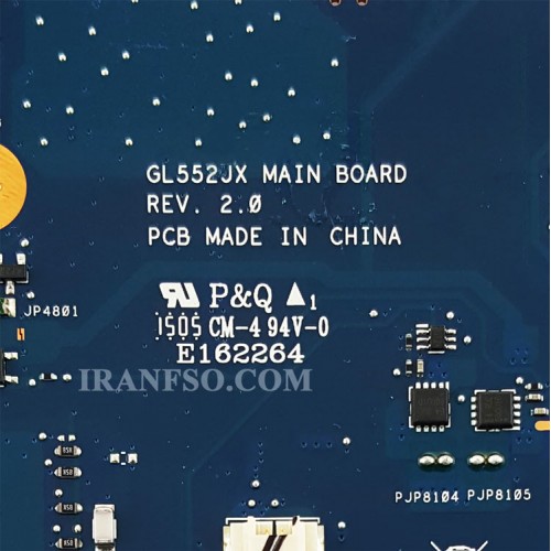 مادربرد لپ تاپ ایسوس GL552JX CPU-I7-4750HQ_VGA-4G گرافیک دار
