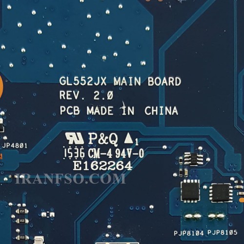 مادربرد لپ تاپ ایسوس GL552JX CPU-I7-4720HQ_VGA-2GB گرافیک دار