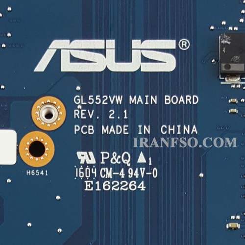 مادربرد لپ تاپ ایسوس ROG GL552VW CPU-I7-6700HQ_VGA-2GB_No M.2 گرافیک دار