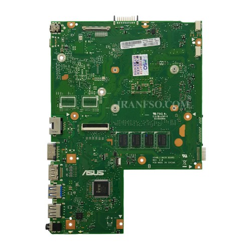 مادربرد لپ تاپ ایسوس X540LJ CPU-I3-4005U 4GB بدون گرافیک