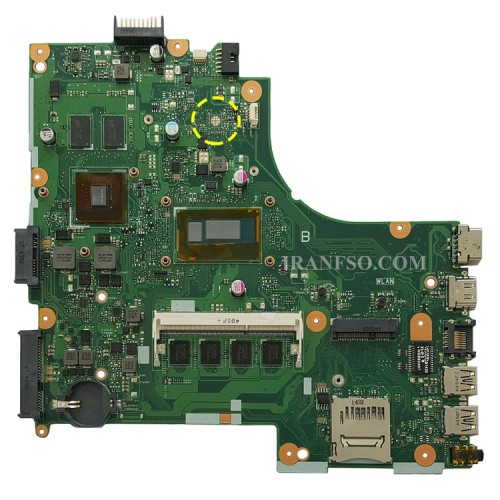 مادربرد لپ تاپ ایسوس X450LD CPU-I5-4200_EDP-30Pin_ 4GB-2GB گرافیک دار