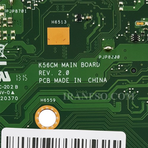 مادربرد لپ تاپ ایسوس K56CM-S550C-S56C CPU-I7-3_VGA-2GB گرافیک دار