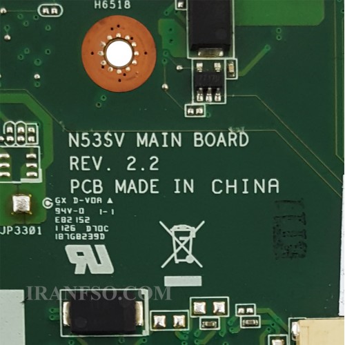 مادربرد لپ تاپ ایسوس N53SV HM65-1GB 2SLOT گرافیک دار