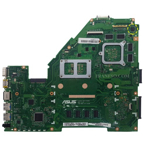 مادربرد لپ تاپ ایسوس X550JD CPU-I7-4_LED-LVDS-40Pin_Ram-4GB_VGA-2GB گرافیک دار