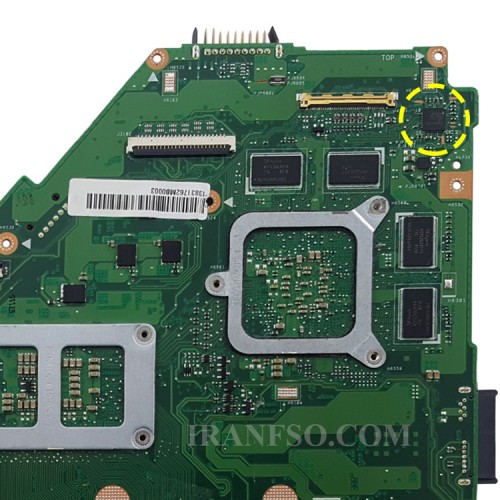 مادربرد لپ تاپ ایسوس X550JD CPU-I7-4_LED-LVDS-40Pin_Ram-4GB_VGA-2GB گرافیک دار