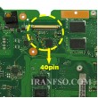 مادربرد لپ تاپ ایسوس X555LD-A555-K555-X554L_CPU-I7-5_Rev 3.6_LED-40Pin_4GB-2GB گرافیک دار