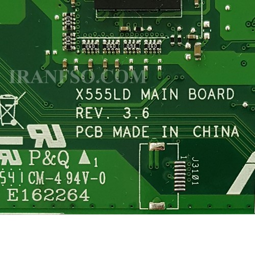 مادربرد لپ تاپ ایسوس X555LD-A555-K555-X554L_CPU-I7-5_Rev 3.6_LED-40Pin_4GB-2GB گرافیک دار