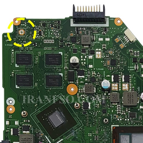مادربرد لپ تاپ ایسوس X550LC CPU-I7-4500U LED 30Pin 2GB-2GB گرافیک دار