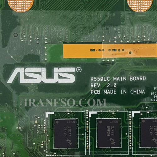 مادربرد لپ تاپ ایسوس X550LC CPU-I7-4500U LED 30Pin 2GB-2GB گرافیک دار