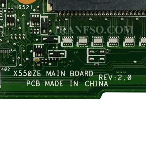 مادربرد لپ تاپ ایسوس X550ZE-K550Z_CPU-AMD A8_LED-40Pin بدون گرافیک
