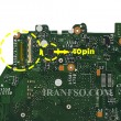 مادربرد لپ تاپ ایسوس X550ZE-K550Z_CPU-AMD A8_LED-40Pin بدون گرافیک
