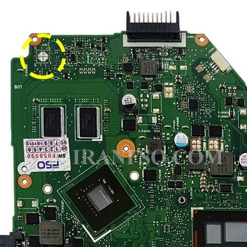 مادربرد لپ تاپ ایسوس X550LD_CPU-I7-4 EDP-30Pin 4GB-1GB گرافیک دار