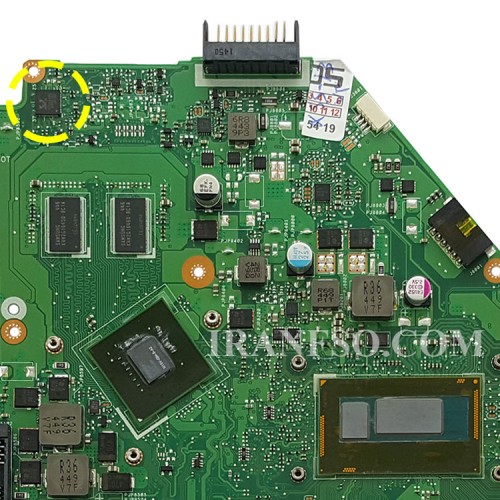 مادربرد لپ تاپ ایسوس X550LD CPU-I3-4 4GB-1GB گرافیک دار