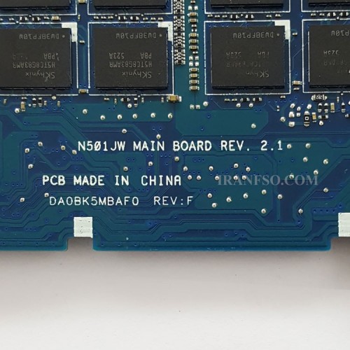 مادربرد لپ تاپ ایسوس ROG N501JW-G501 CPU-I7-4720HQ_Ram-8GB_VGA-2GB گرافیک دار