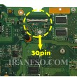 مادربرد لپ تاپ ایسوس X555LD CPU-I5-5_Rev 3.3_30Pin_Ram-4GB_VGA-2GB گرافیک دار