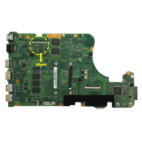 مادربرد لپ تاپ ایسوس X555LP CPU-I5-5200U_Rev 1.1_40Pin 4GB-2GB گرافیک دار